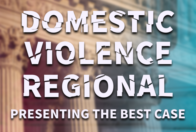Domestic Violence Regional: Presenting the Best Case